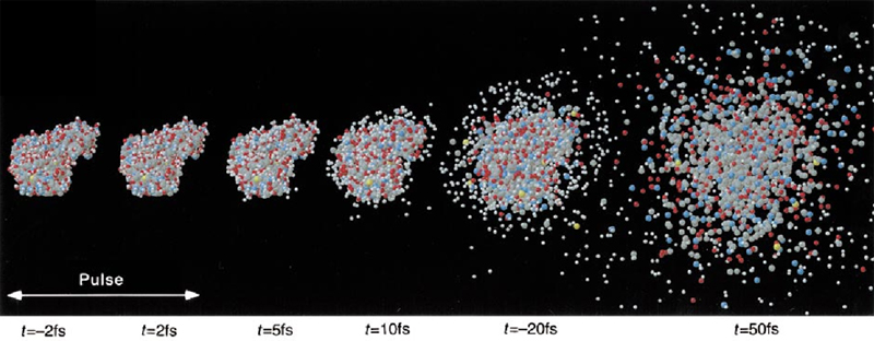Explosion of T4 lysozime