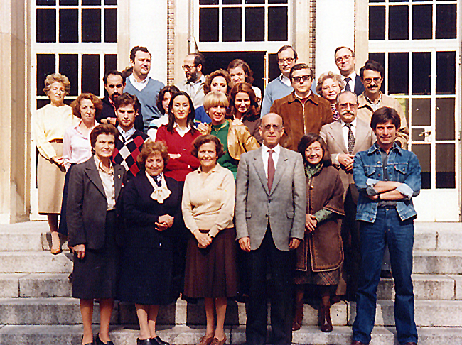 The Department's people during the 1980's. For names click on the image
